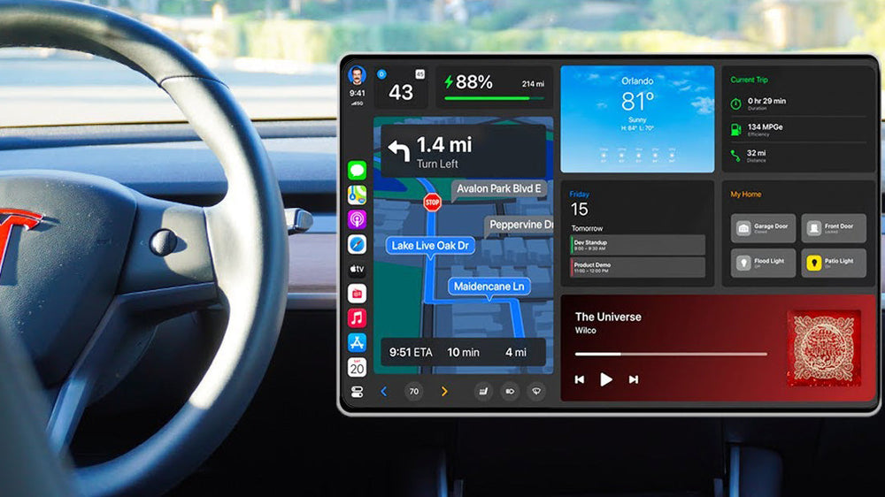 does tesla have apple carplay