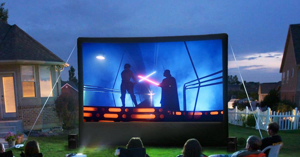 outdoor film projector