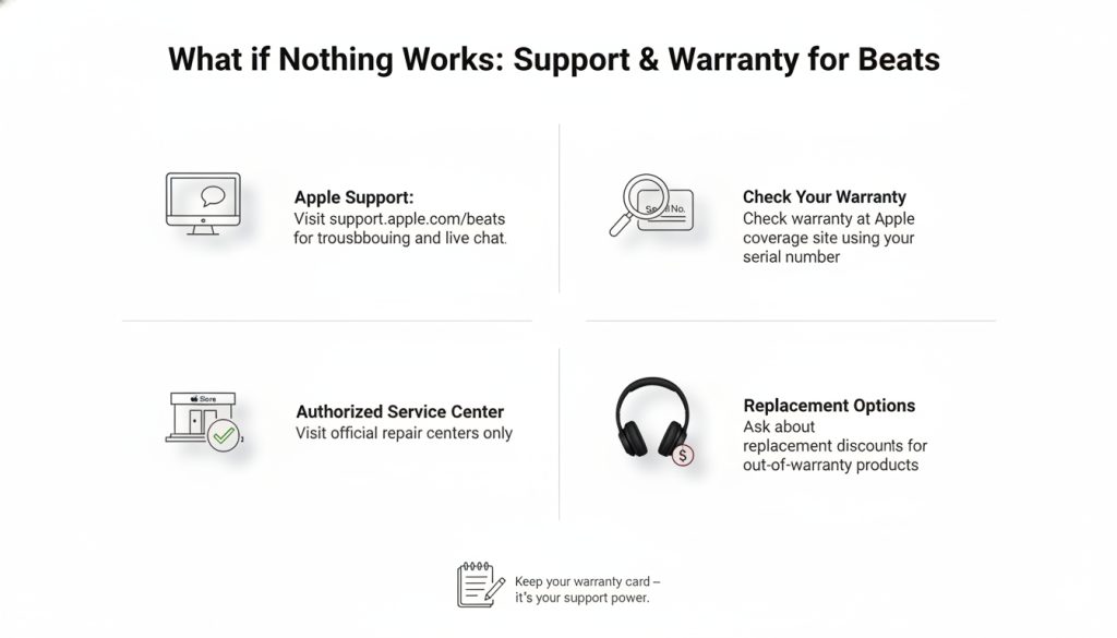 Beats headphones warranty and support