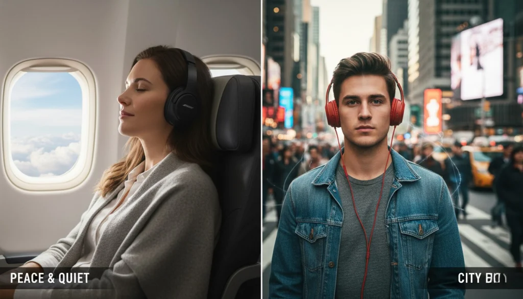 Battery performance chart of wireless headphones