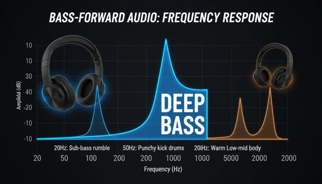 Deep bass headphones