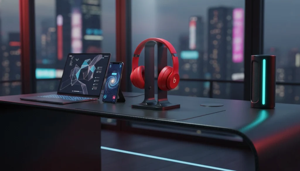 Dre Beats headphones red