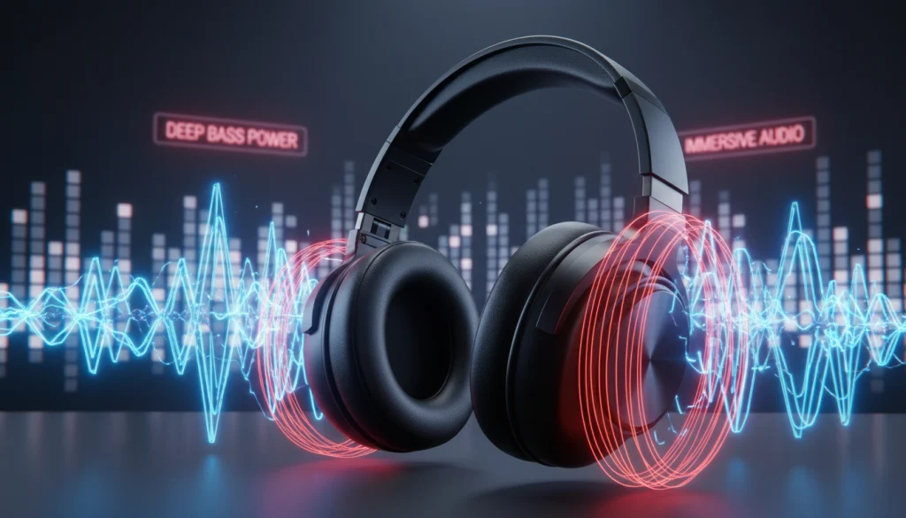 Headphones with Deep bass headphones