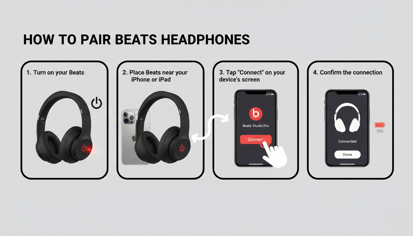 How to pair a beats headphone