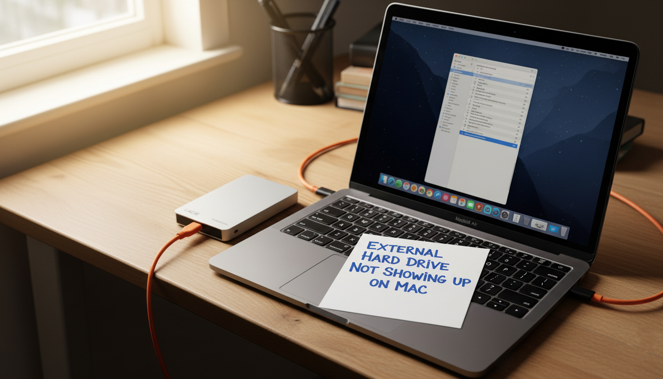 external hard drive not showing up mac