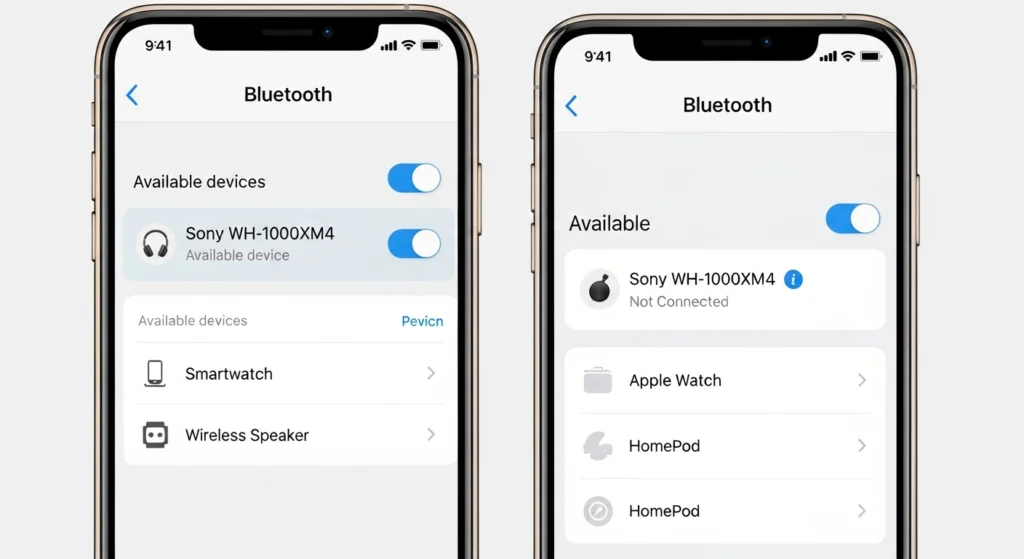 Connect Sony Headphones to Android and iPhone